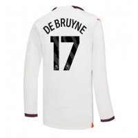 Manchester City Kevin De Bruyne #17 Replika Bortatröja 2023-24 Långärmad